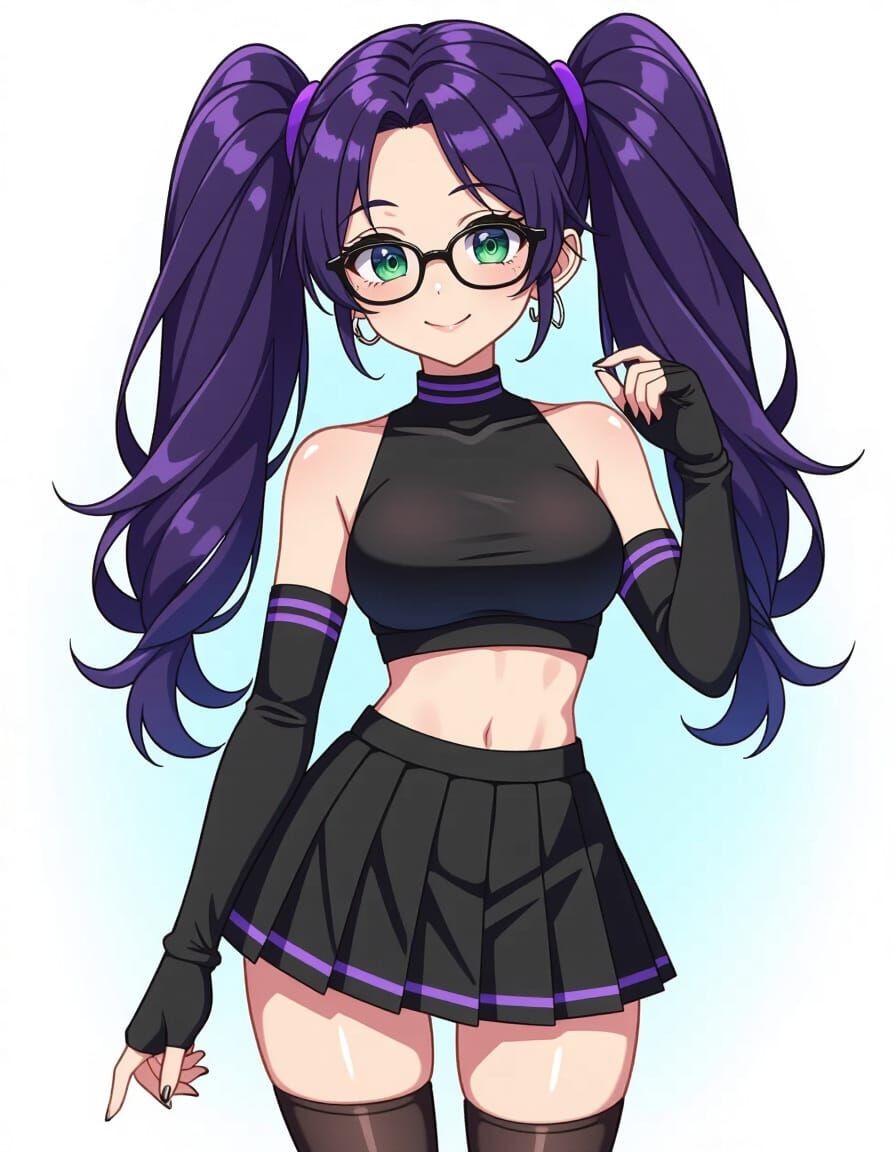 Anime Portrait of Katerina Heiss in Cheer Outfit