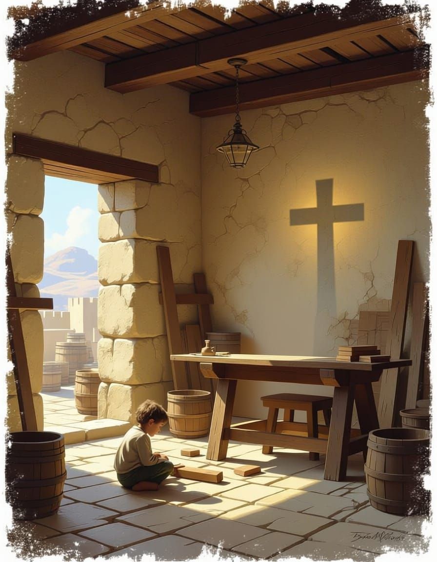 Abstract Art: Minimalist Table Setting