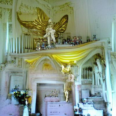Rococo Chapel With Angel Statue