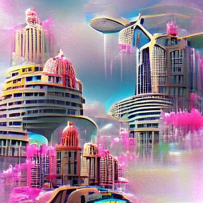Abstract Pink Composition