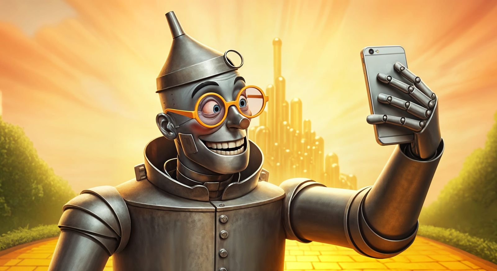 Tinman's Silly Selfie in Oz