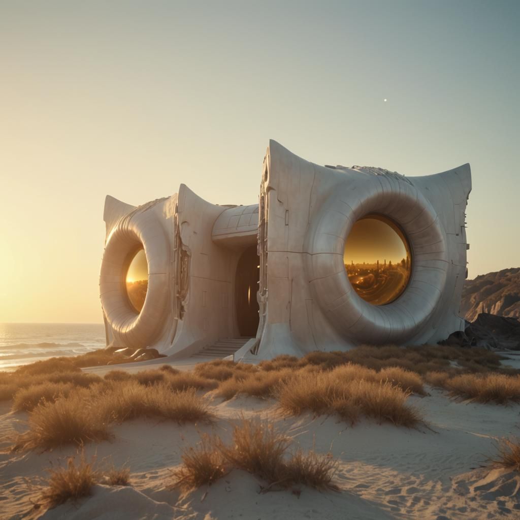 Biomechanical Composition in Giger Style, Bokeh