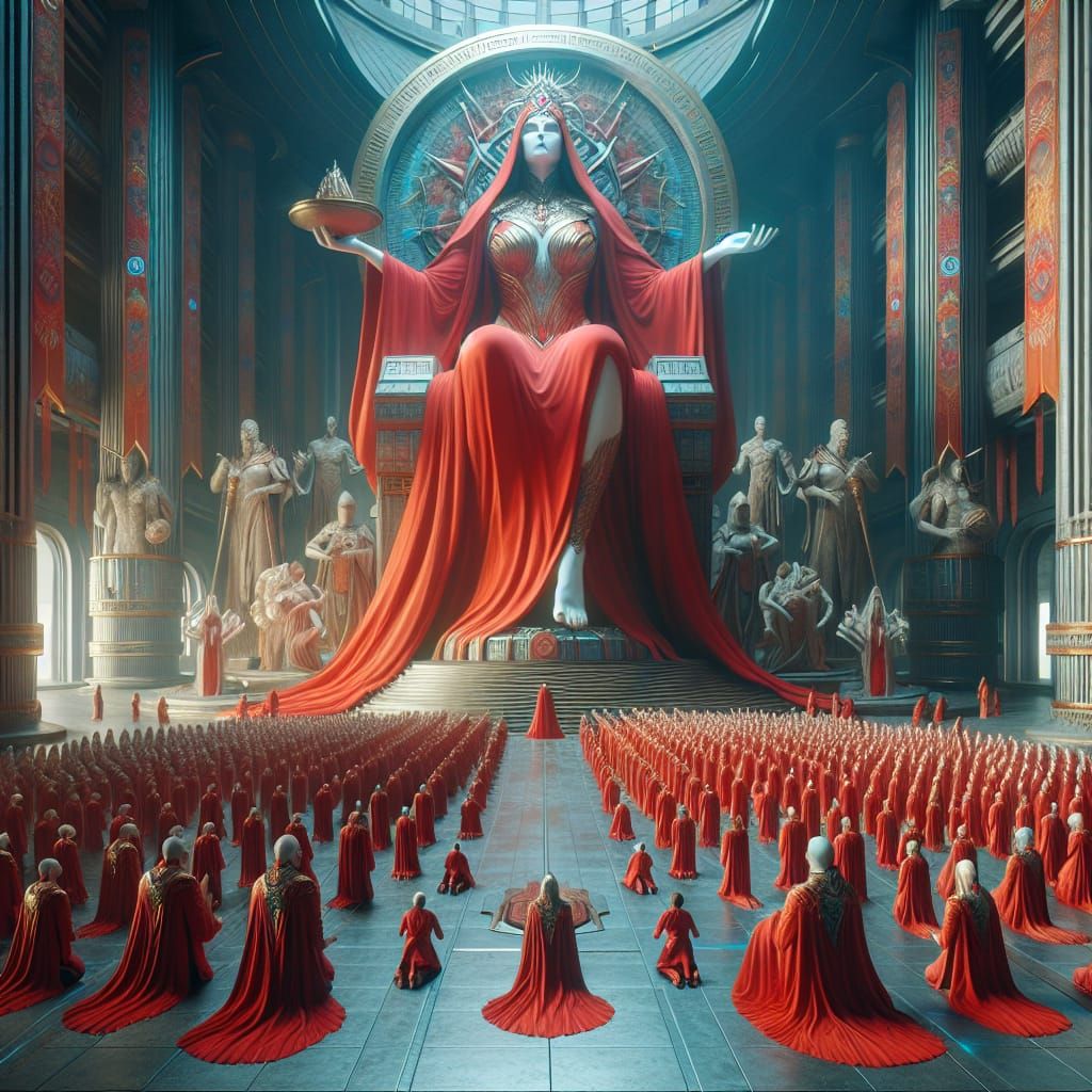 Gargantuan Sorceress Dominates Dystopian World