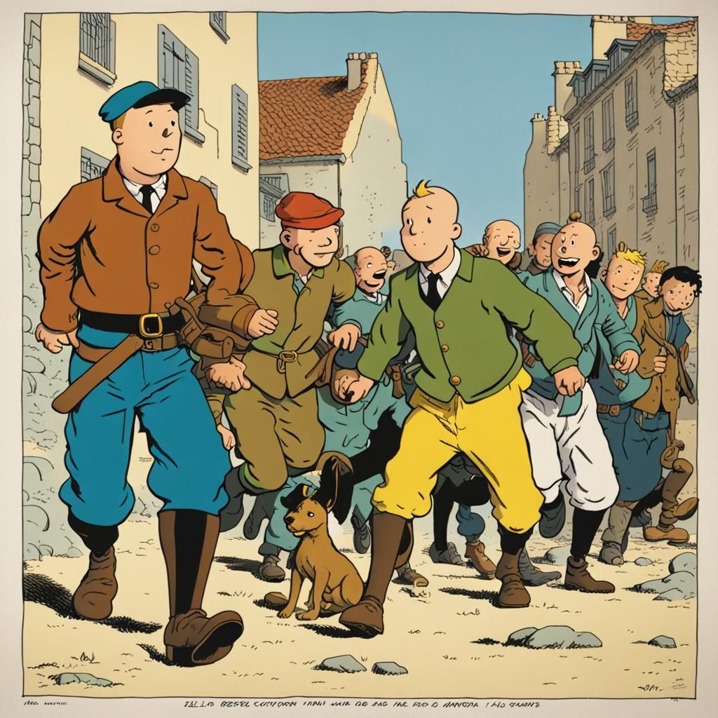 Tintin and Friends Meet Resistance Fighters in Eldor