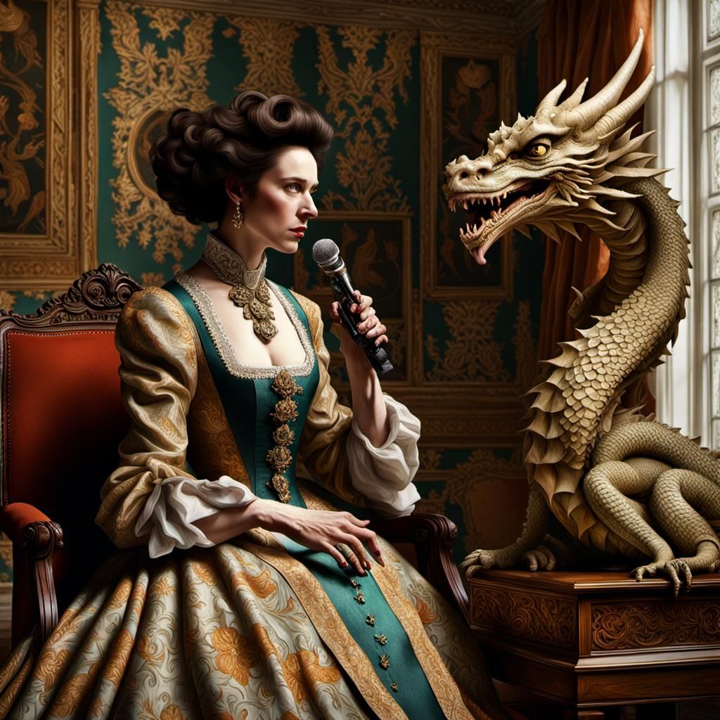 Missy and Her Dragons in a Fabulous House