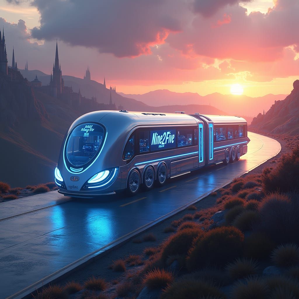 Futuristic Bus to Nine2Five: Mystical Industrial Fantasy