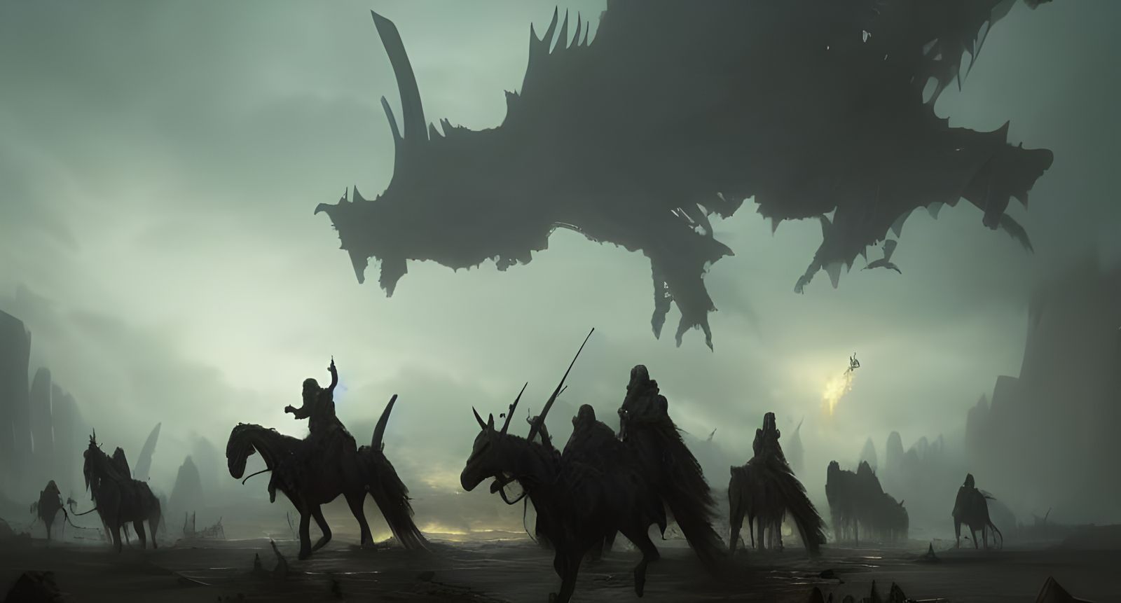 Four Horsemen of the Apocalypse: Dark Fantasy Art