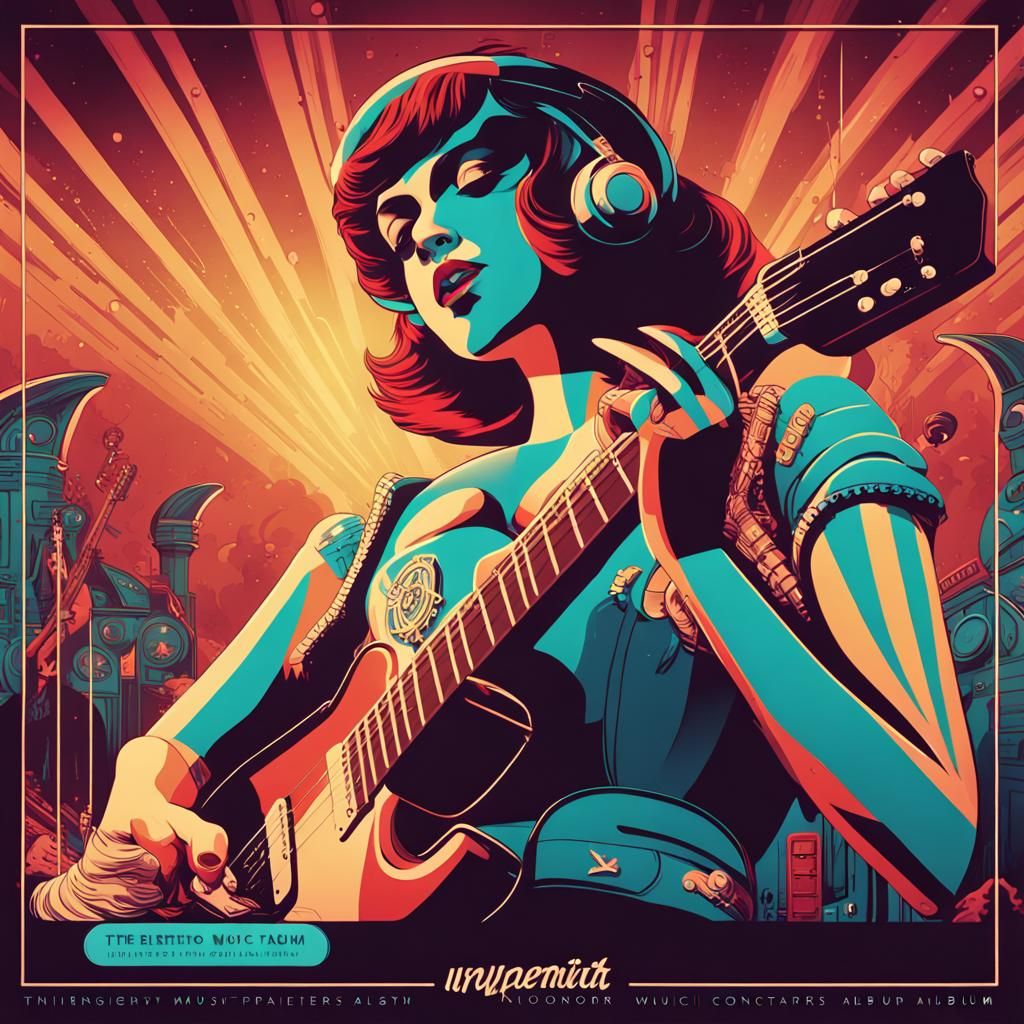 Vintage Music Posters in Detailed Matte Painting