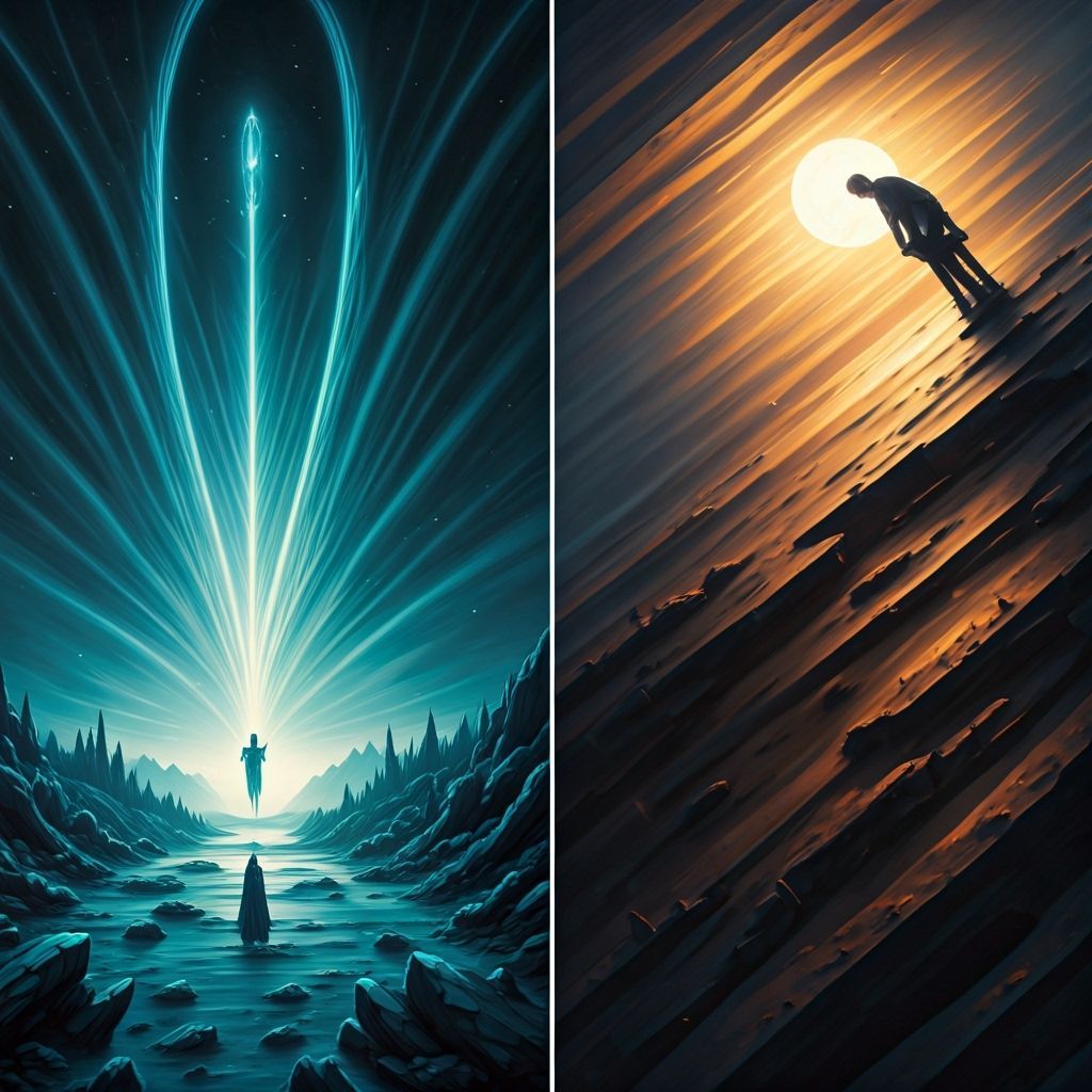 Diptych: Duality in Watercolor and Ink