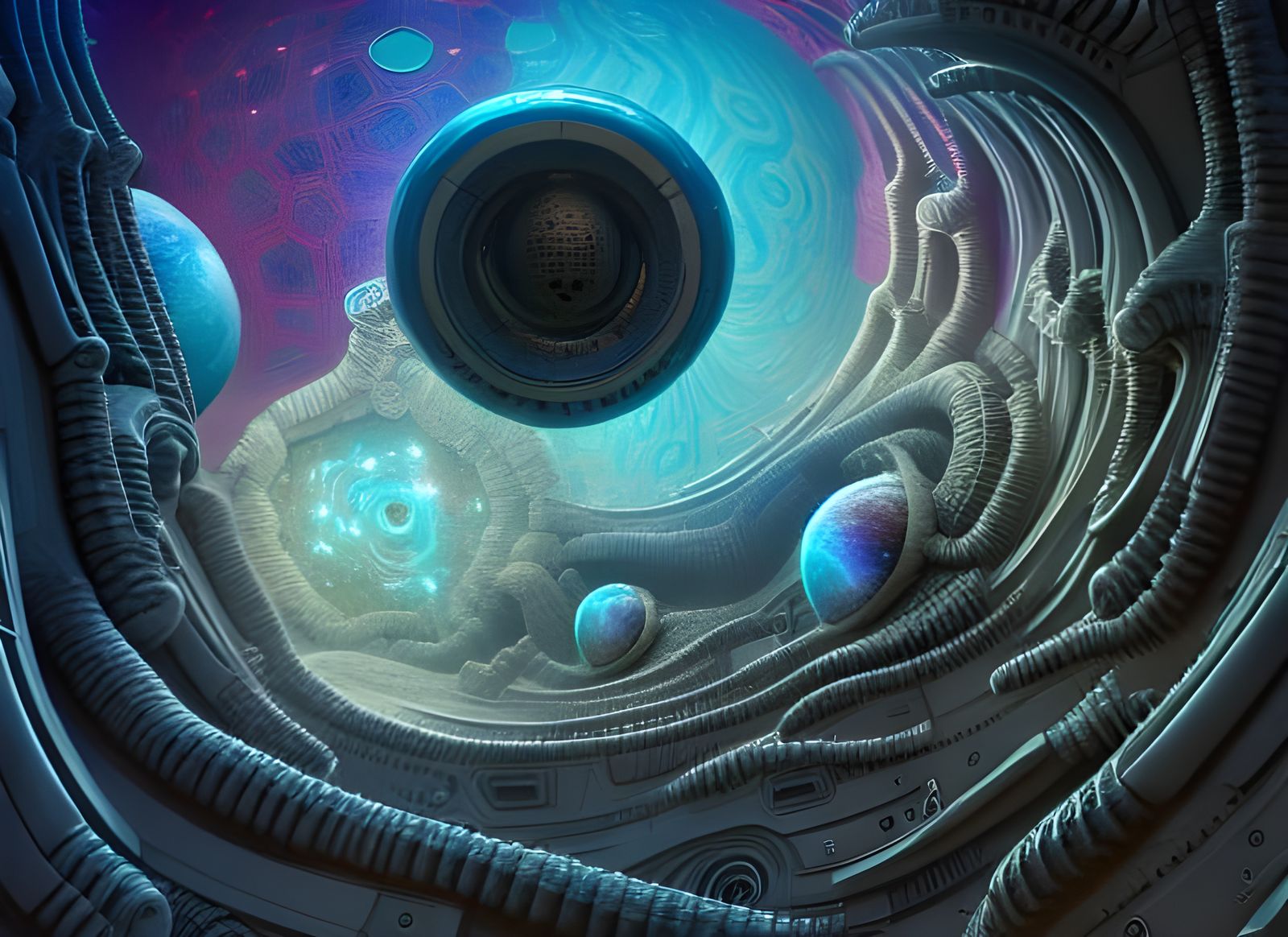 Sci-Fi Eldritch Mandelbulb Galaxy in 3D