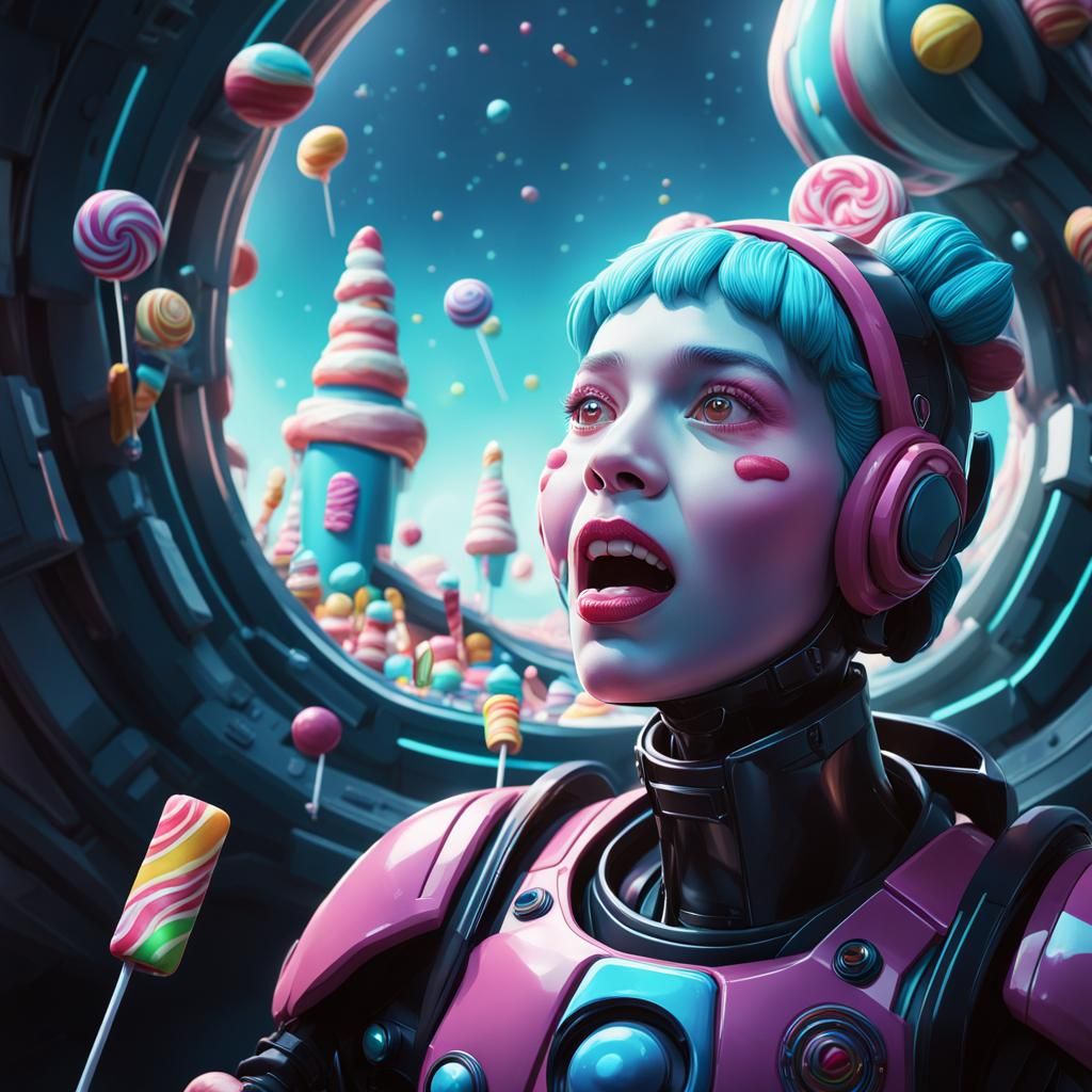 I Have No Mouth, Candy Art Sci-Fi Scene