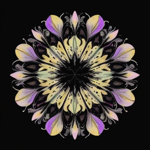 Colorful Calla Lilies in Surreal Illustration