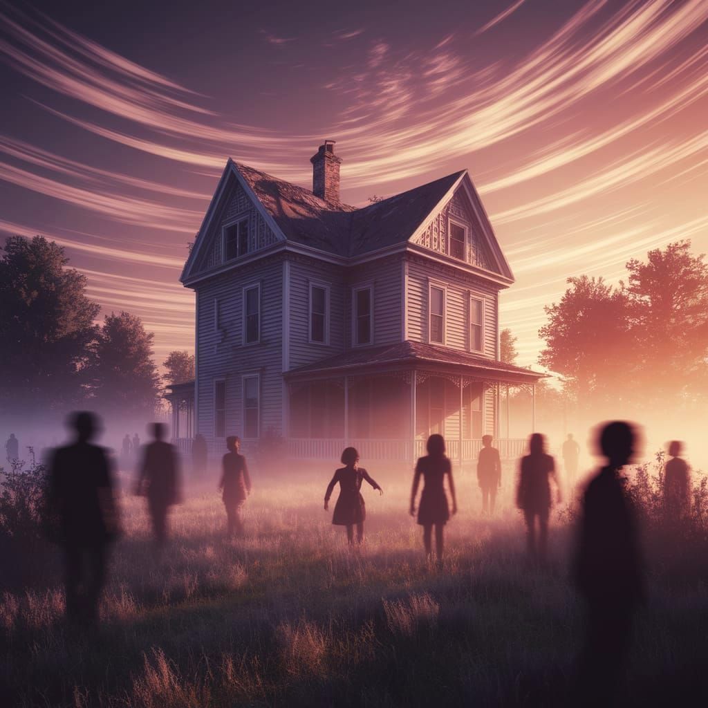 Ethereal Victorian House in Surreal 3D Render