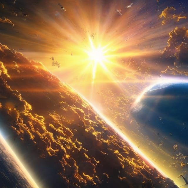 Earth from Space: Hyperdetailed Epic Scene