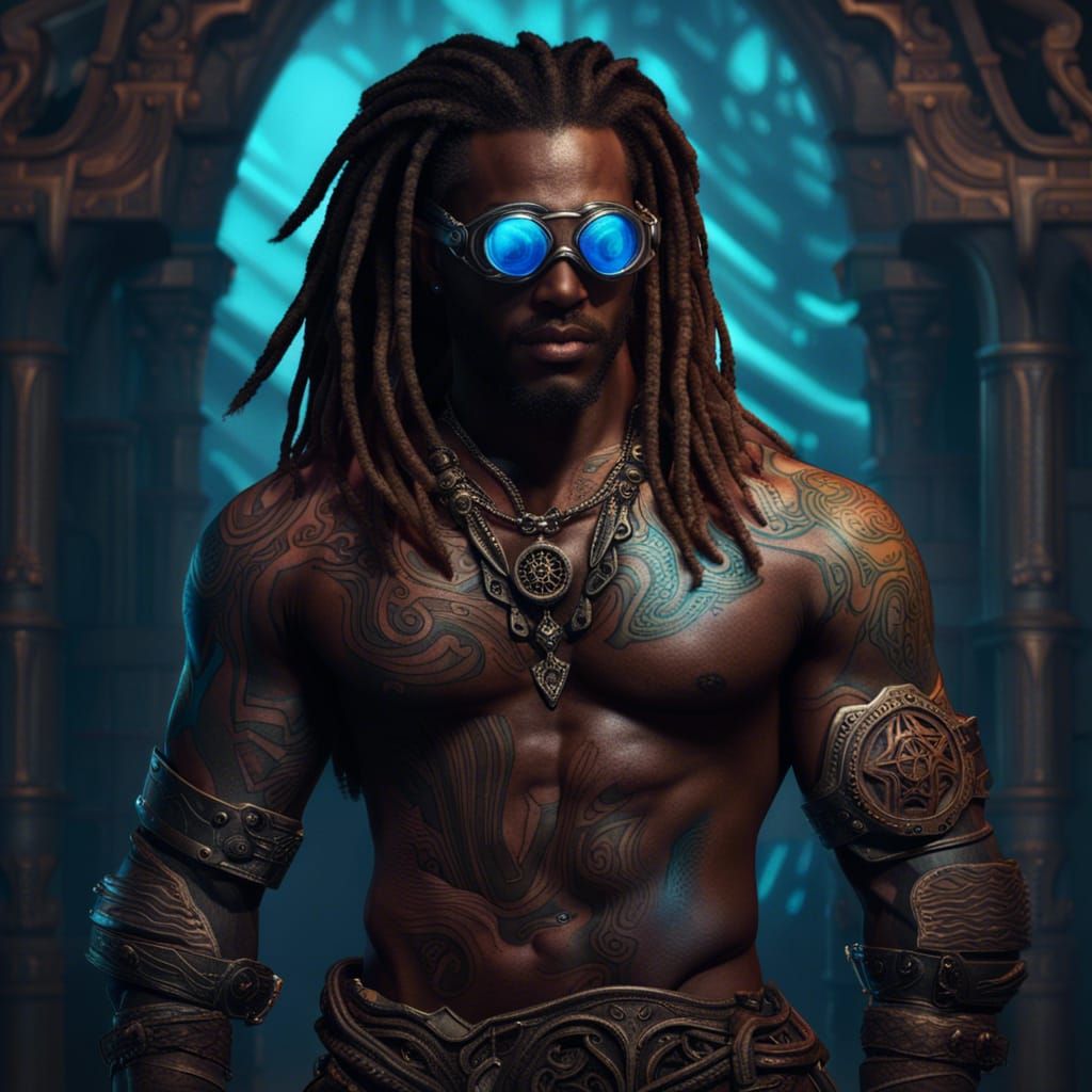 Handsome Human Artificer in Arcane Armor