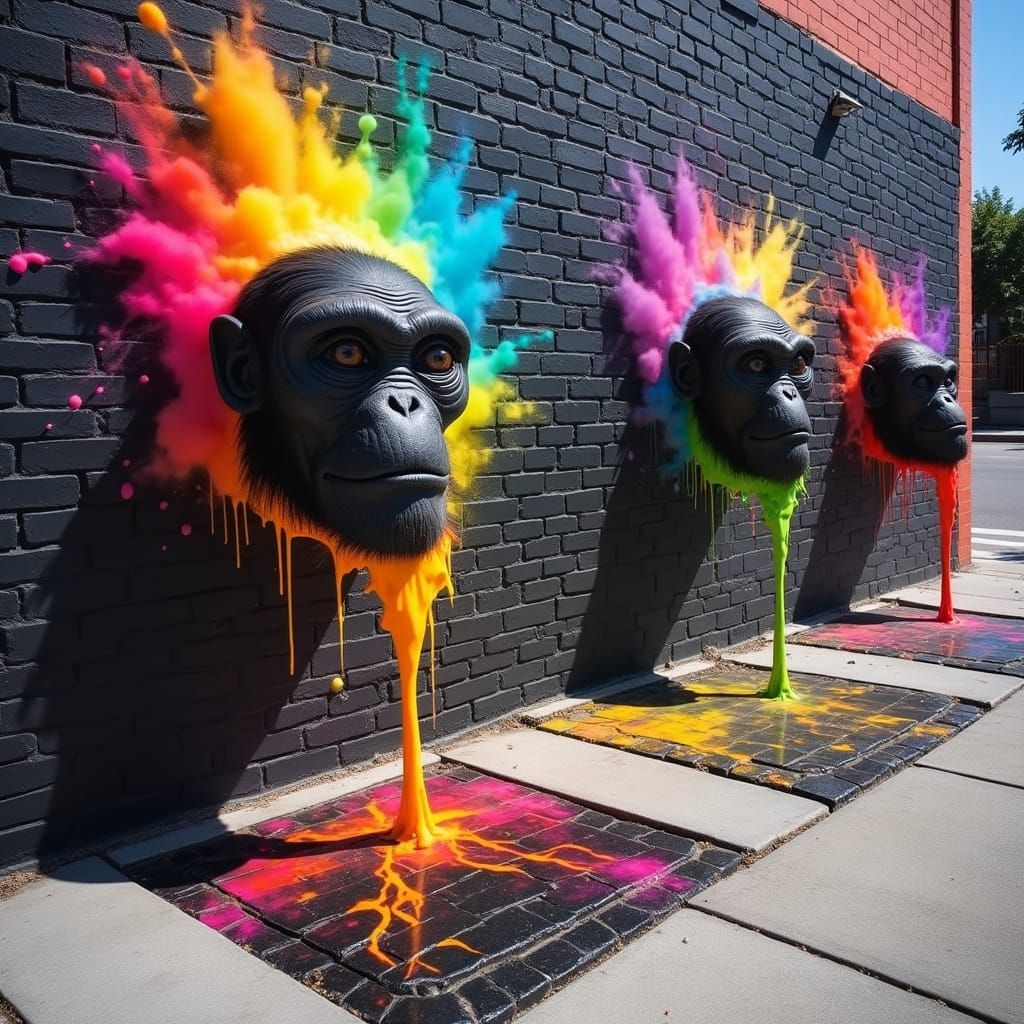 Interdimensional Monkey Heads Pop In To Brooklyn