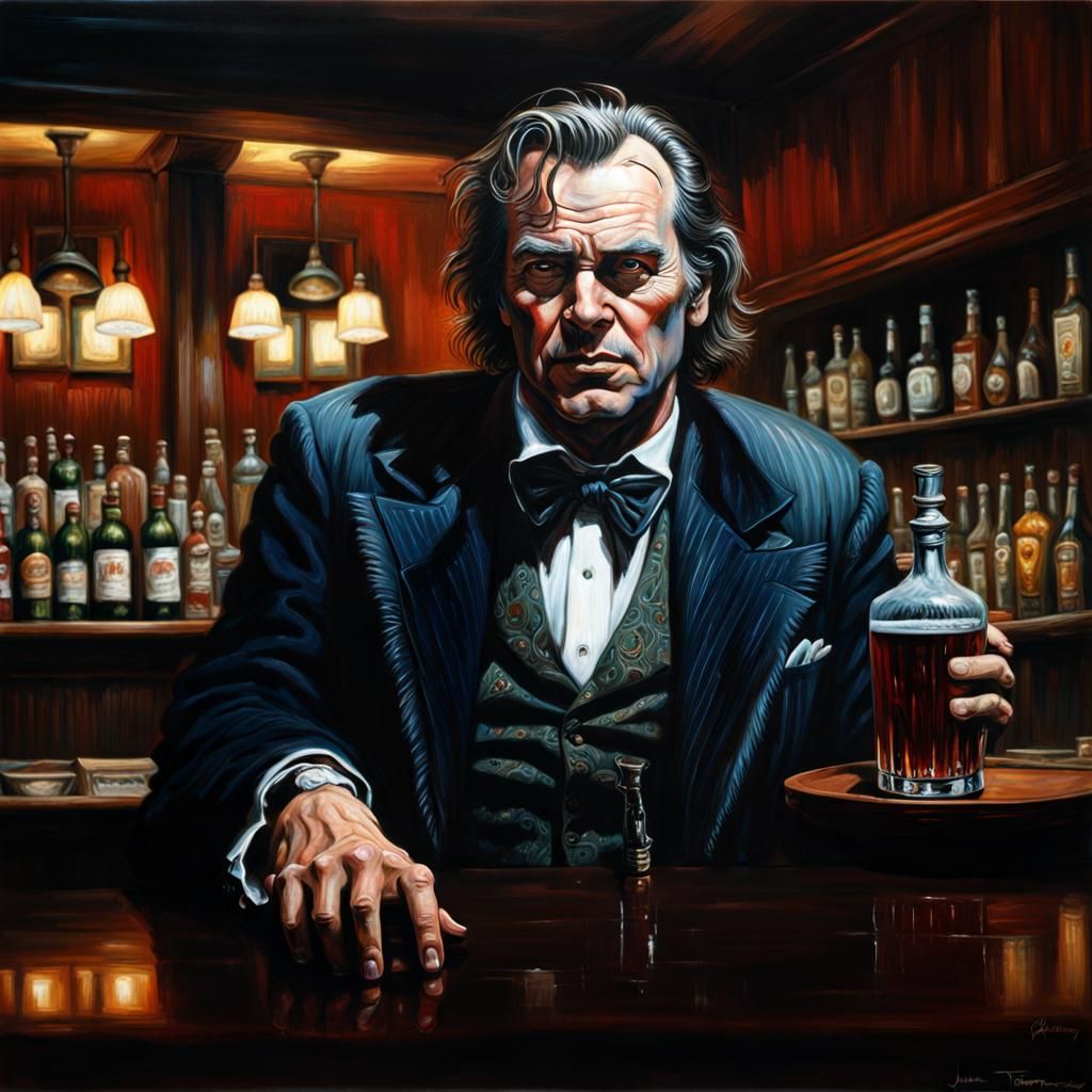 Jack Torrance at The Overlook Hotel Bar