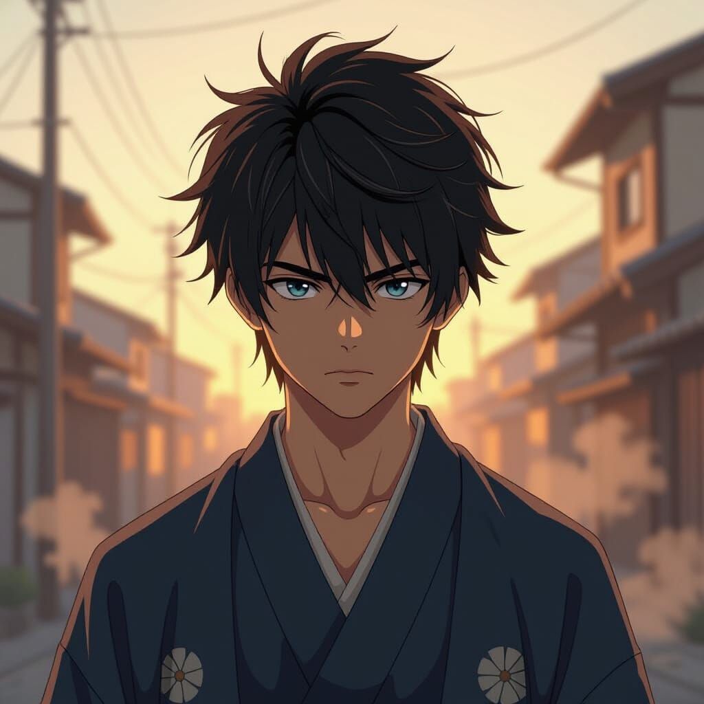 Anime Concept Art: Hayato Takemura Portrait