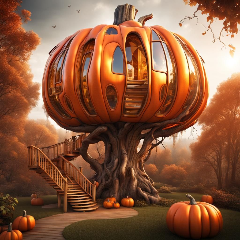 Pumpkin Treehouse🎃