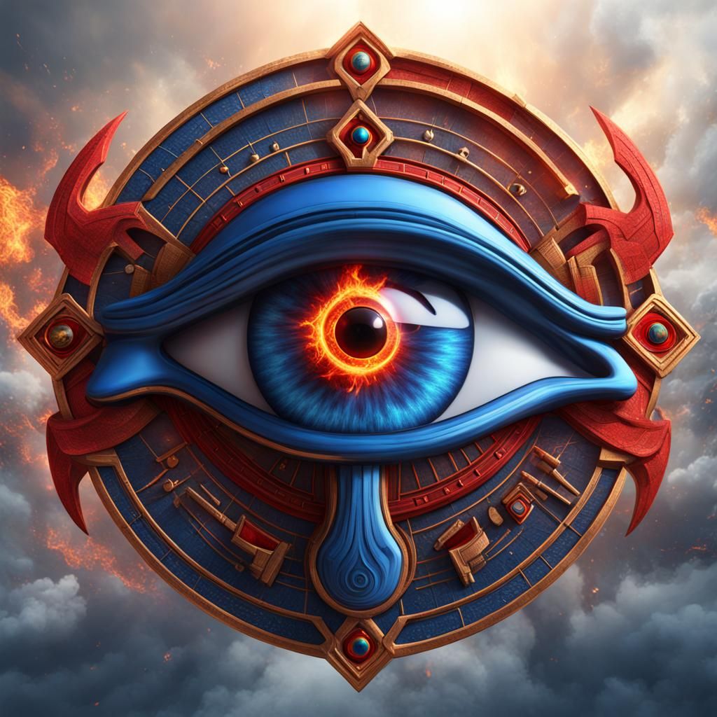 Striking Eye of Horus Fantasy Concept Art