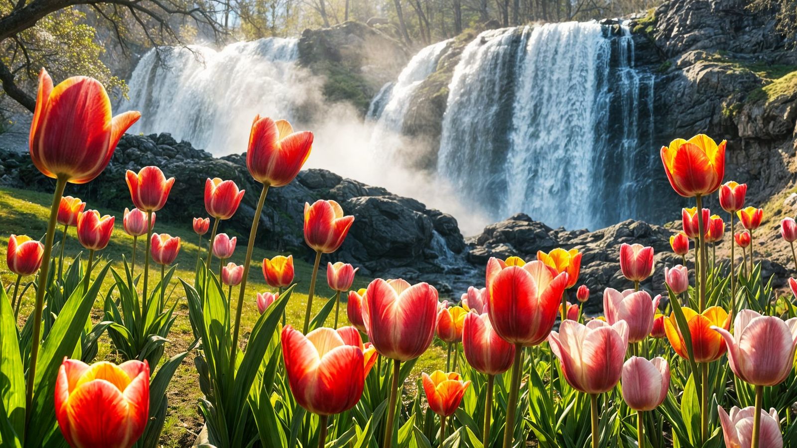 Vibrant Spring Landscapes in 8k Masterpiece Detail