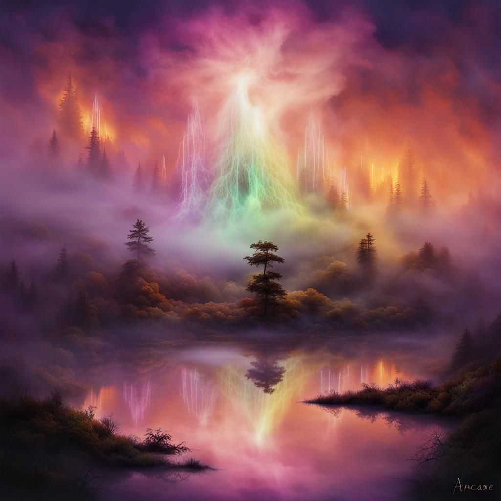 Mystical Glowing Fog: Arcane Mysteries and Legends