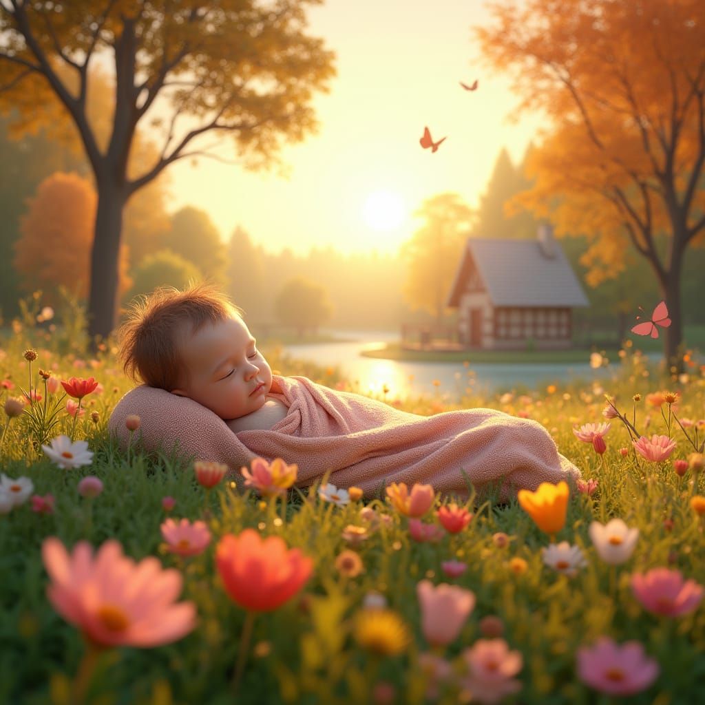 The Life Cycle Dance in Vibrant Warm Colors