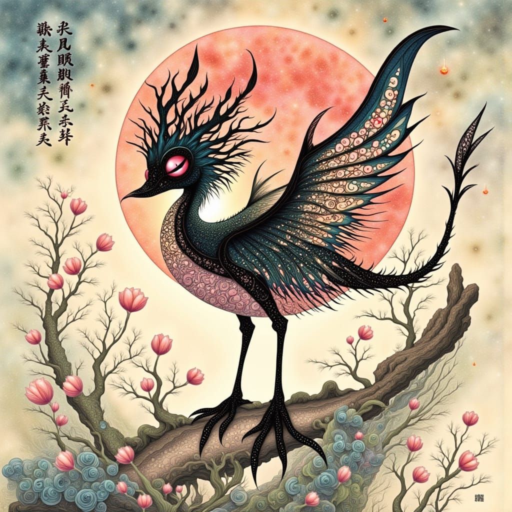 Ethereal Bamboo Goddess in Golden Light