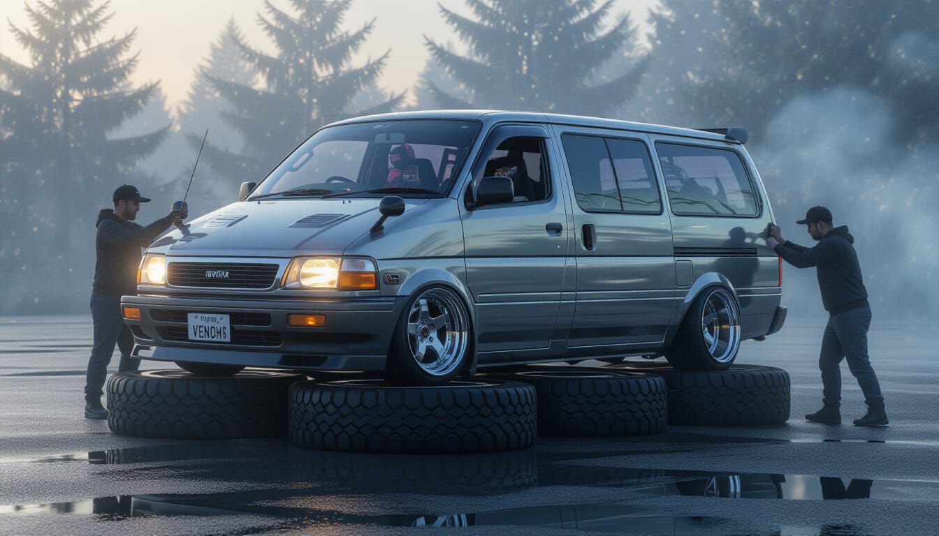 1980 Toyota HiAce Drift Van with V8 Engine