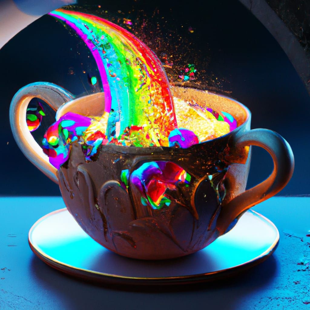 Rainbow in a teacup