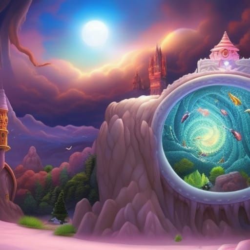 Cute Baby Monster Portrait in Fantasy Art Style