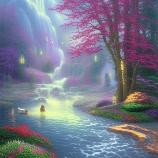 Ethereal Fantasy Scene in Hyperdetailed Mist