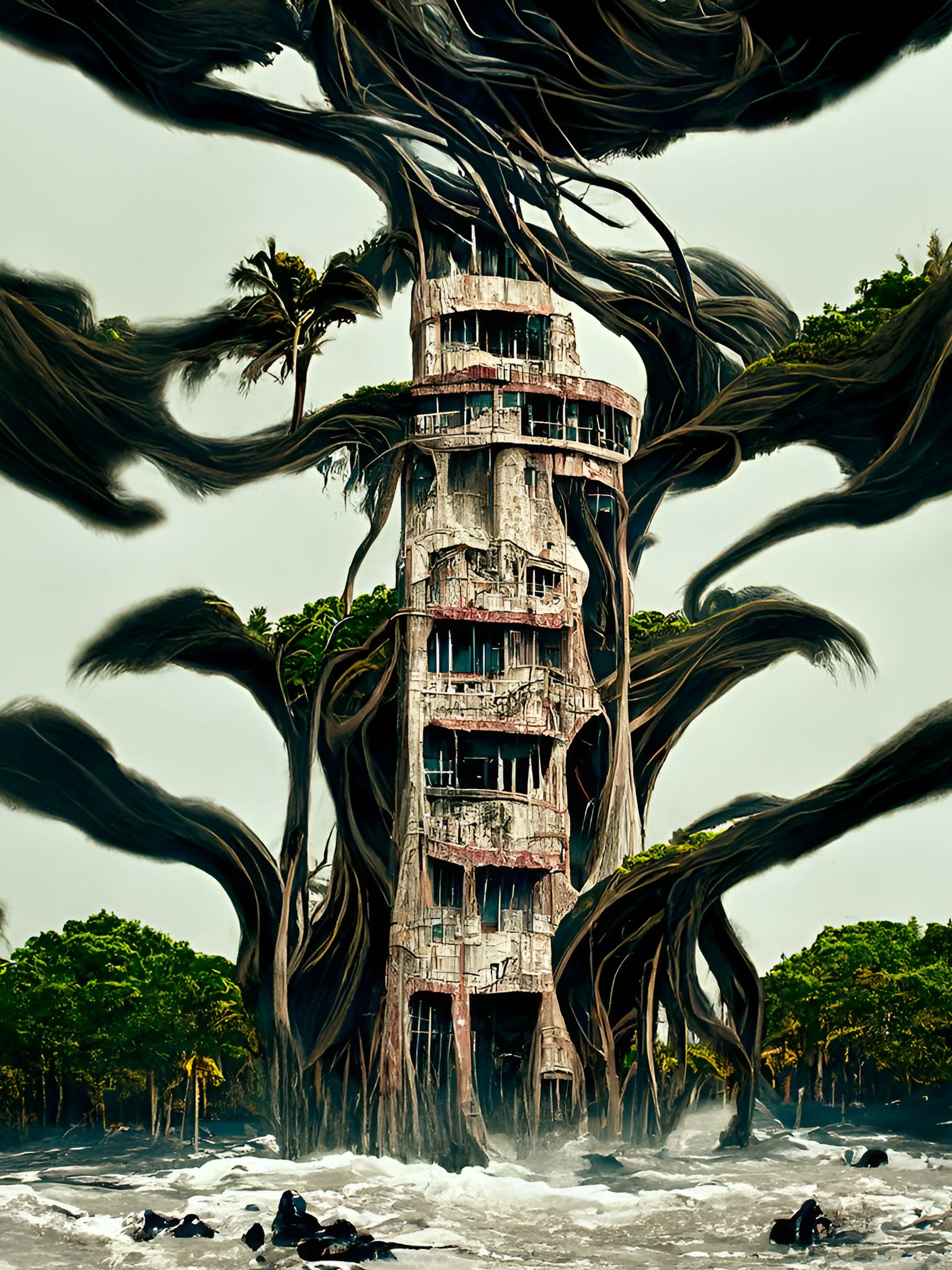 Jungle Tower: Brutalist Architecture on Tropical Island
