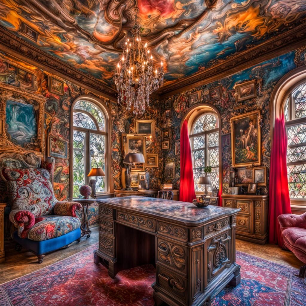 Maximalist Graffiti Artist's Library in Acrylics