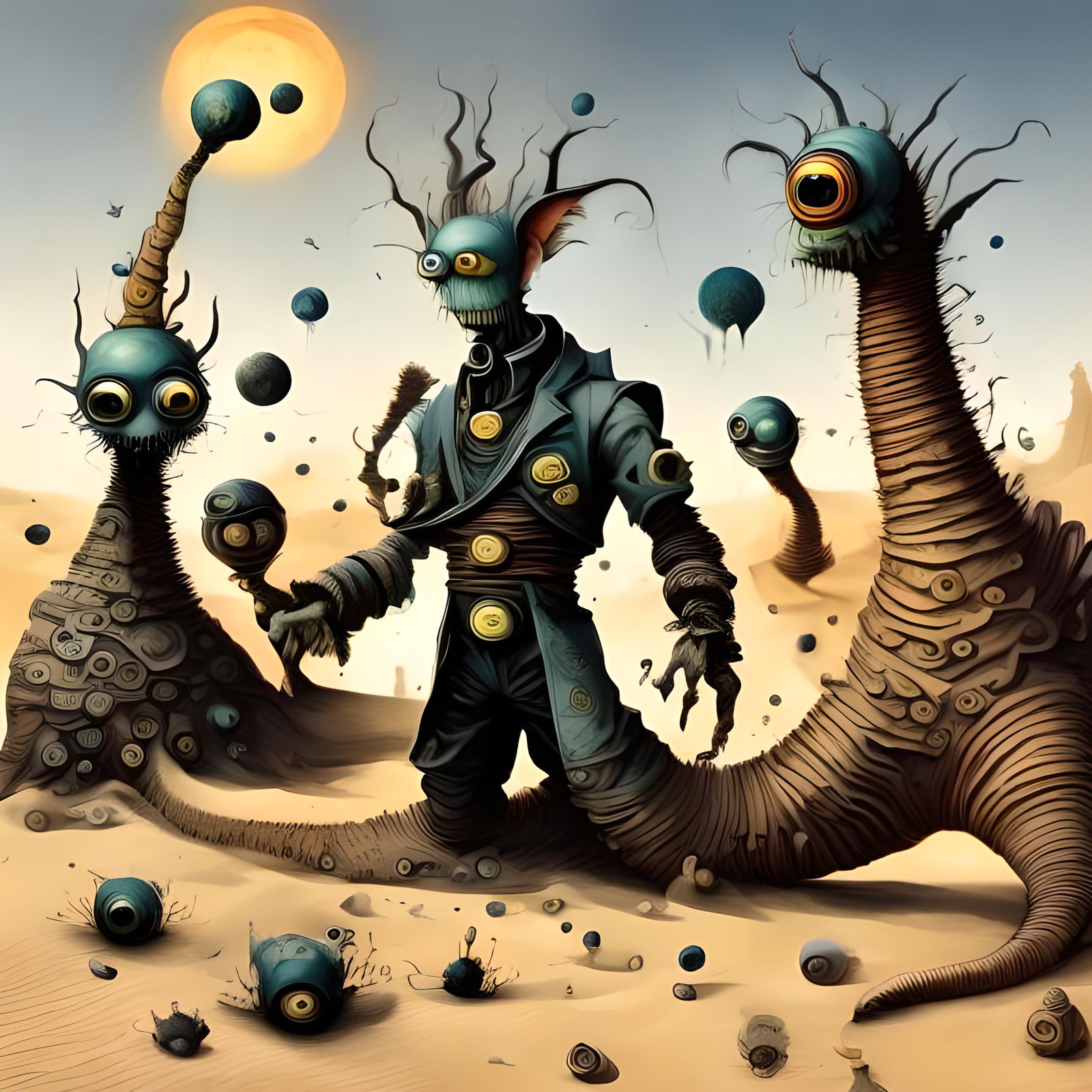 God Emperor Leto II Atreides Sandworm Hybrid