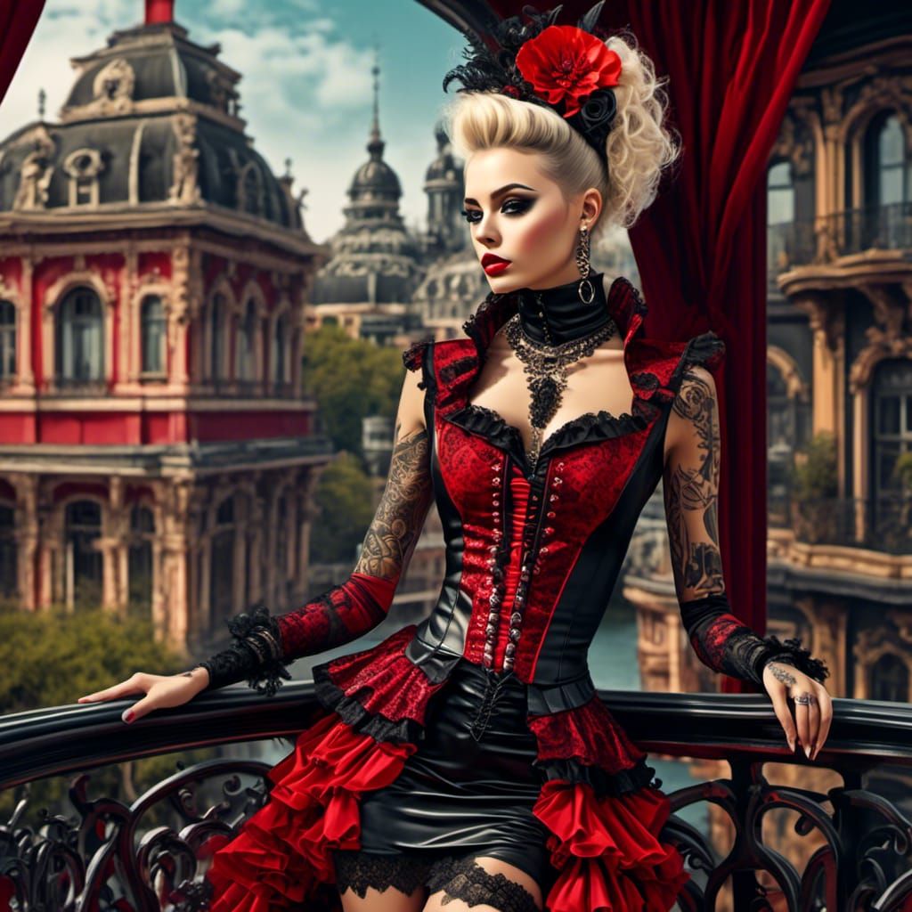 <lora:Rococopunk Style:1.0> ,