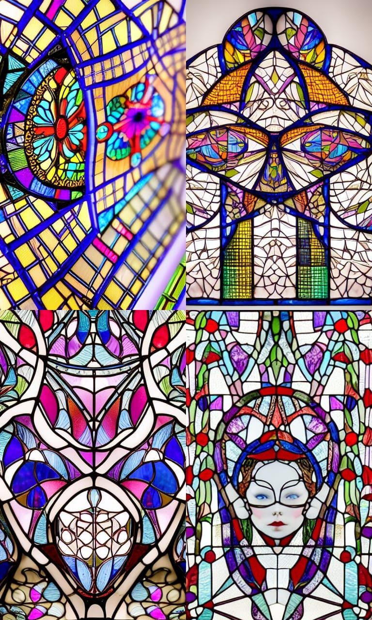 Stained Glass Doll: Product Photography with Fractal Iridesc...