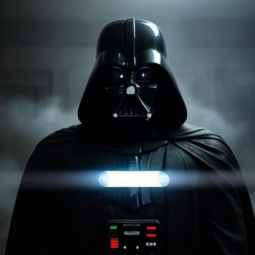Darth Vader in Imperial Throne Room: Cinematic Film Still