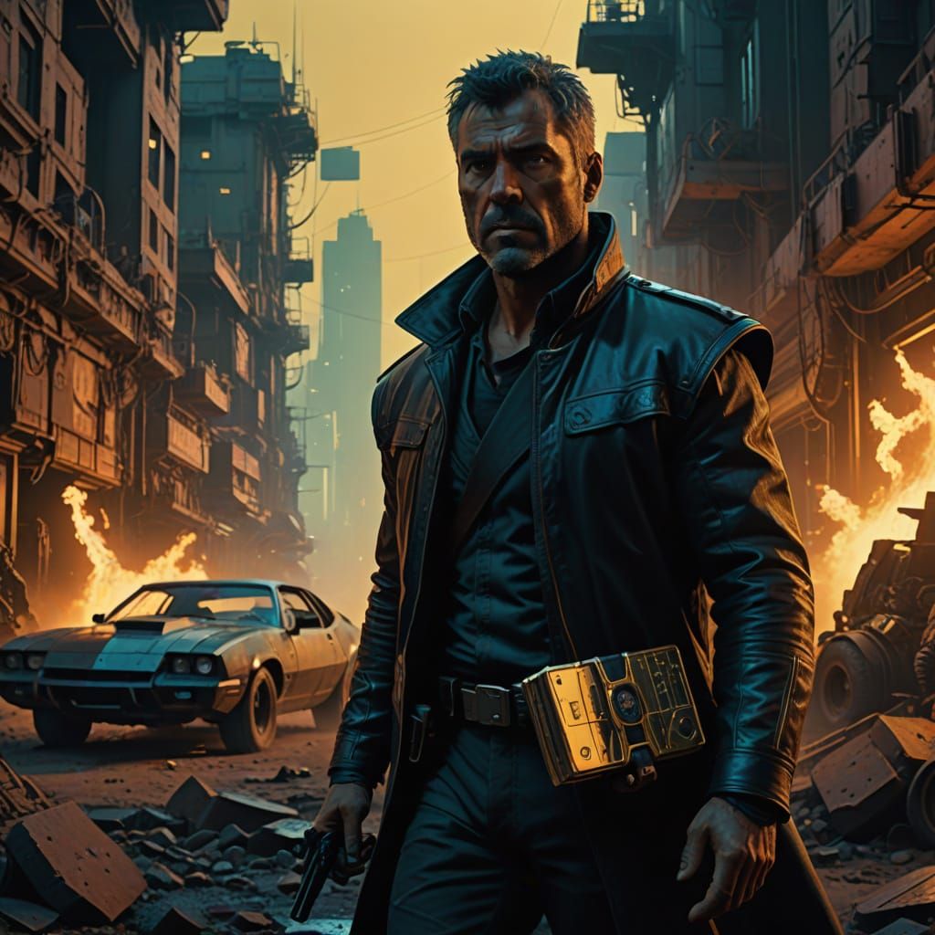 Epic Seneca in a Golden Hour Ruin