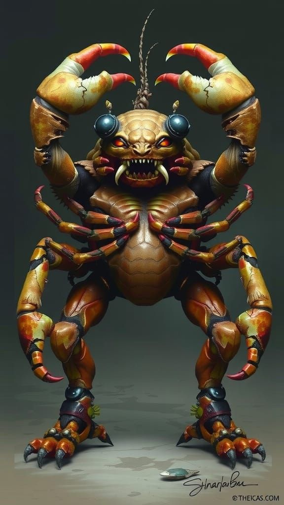Hideous mutant crab-man