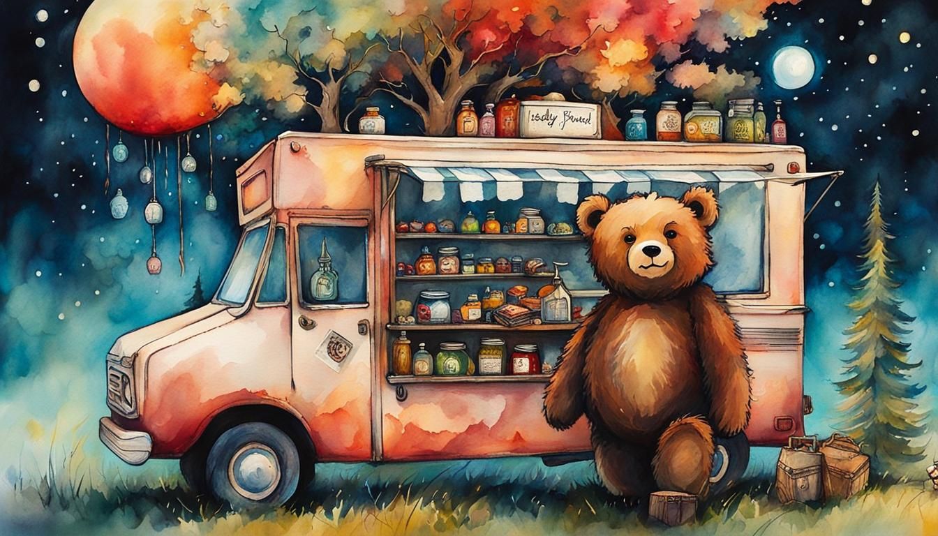 Teddy Bear Picnic Food Truck on Alien Planet