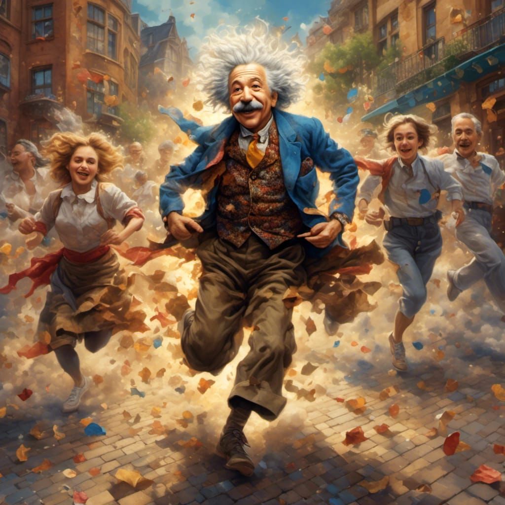 Einstein's Hyperreal Escape from the Cops