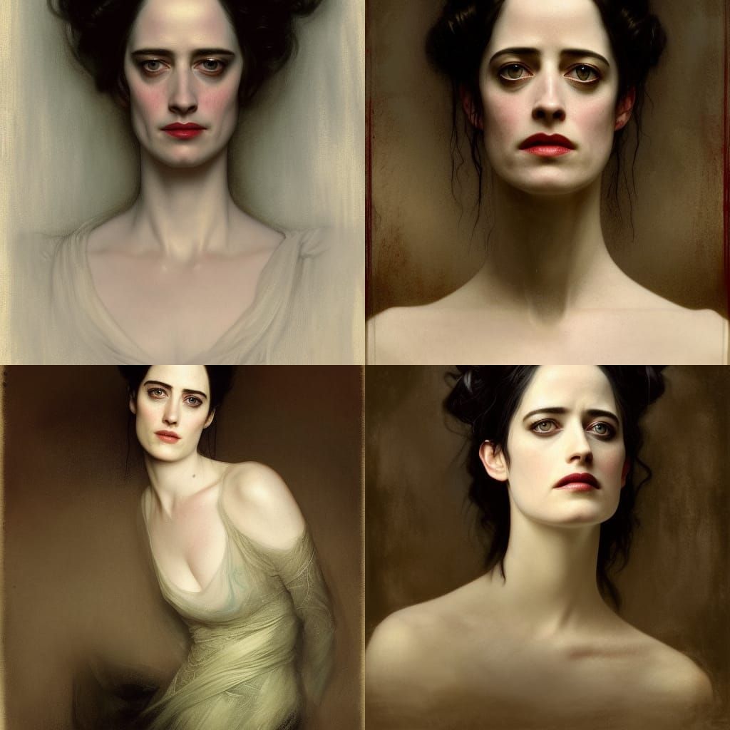 Eerie Portrait Inspired by Gothic Horror Art