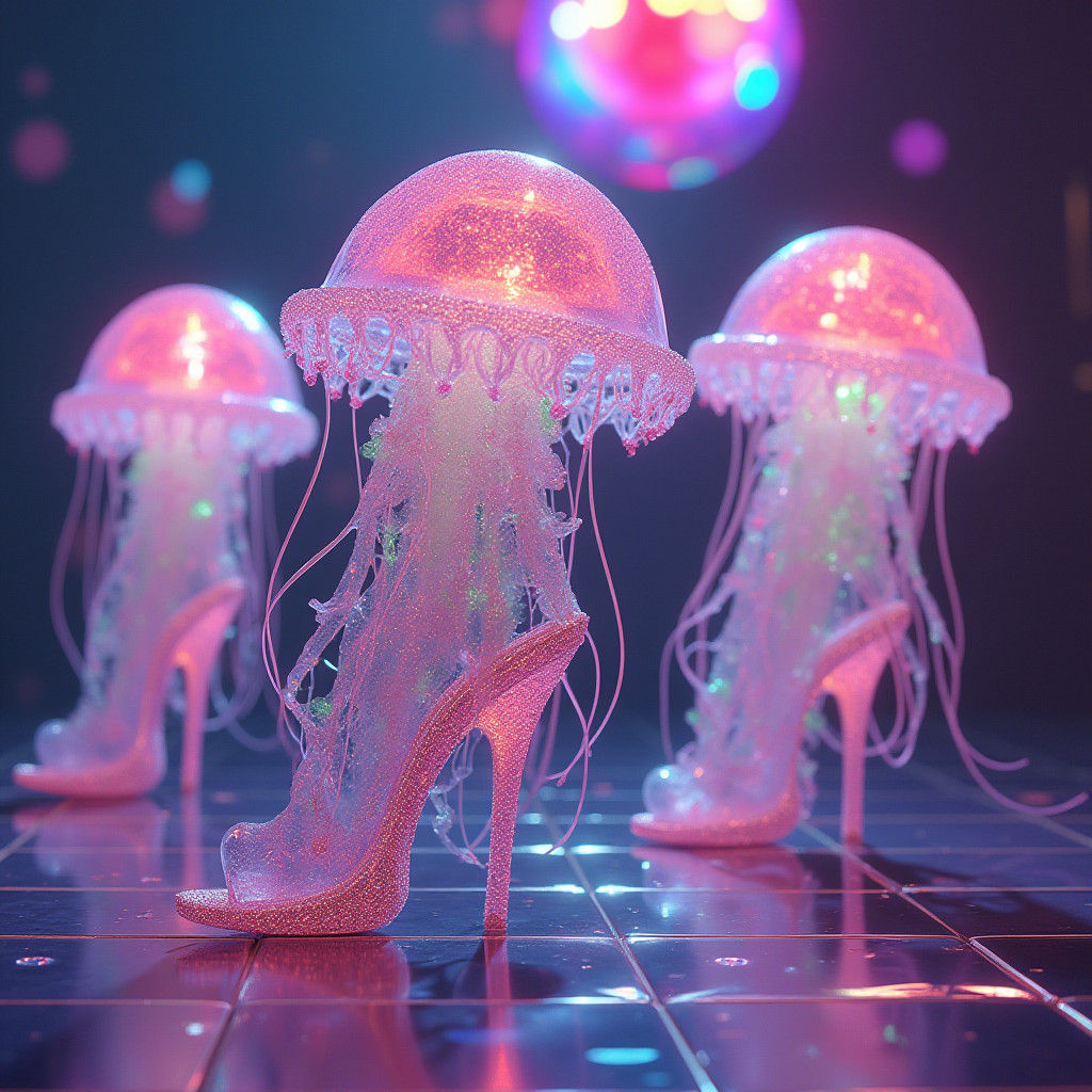 Jellyfish Disco Dance in Anime Style