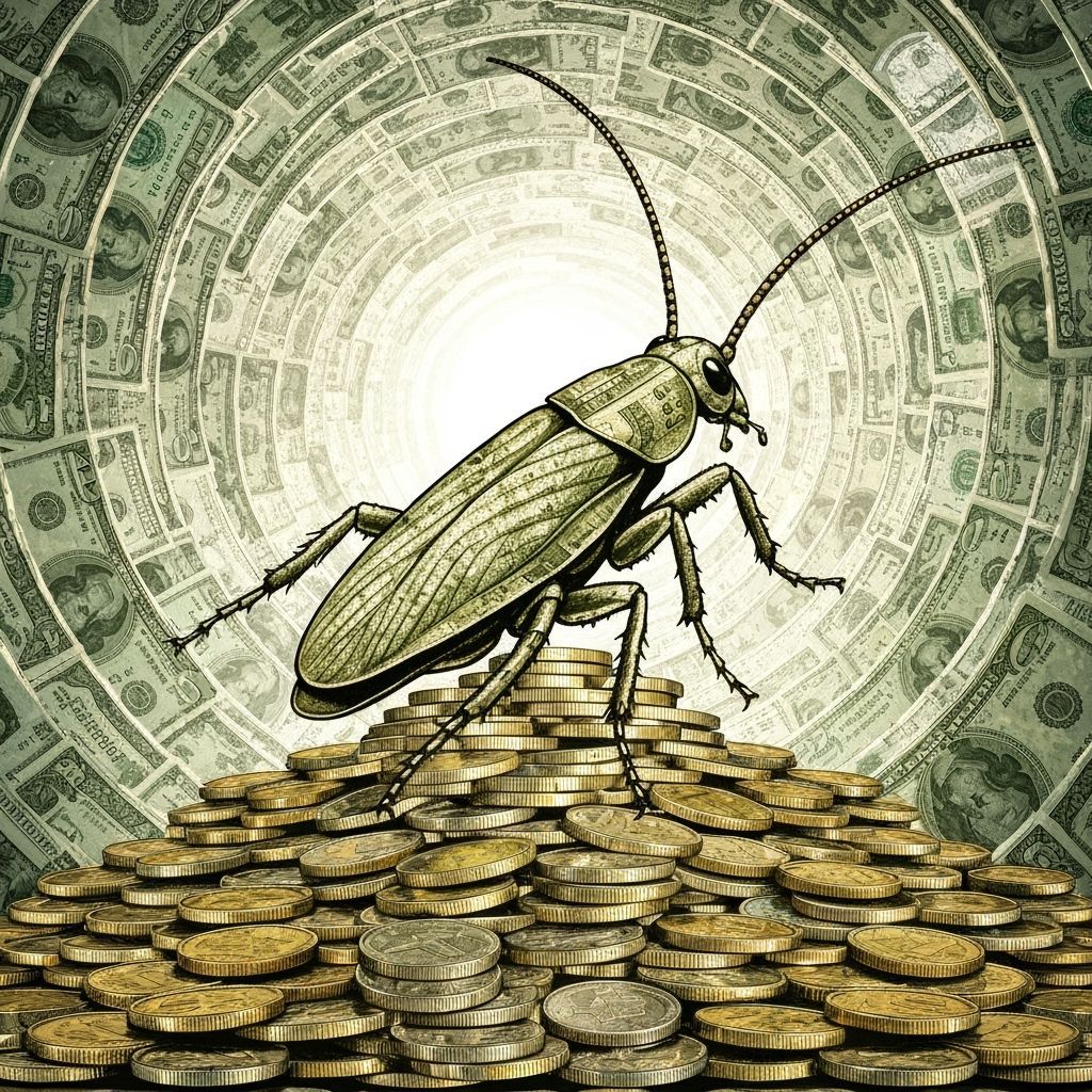 Surreal Wealth and Poverty: Cockroach of Currency