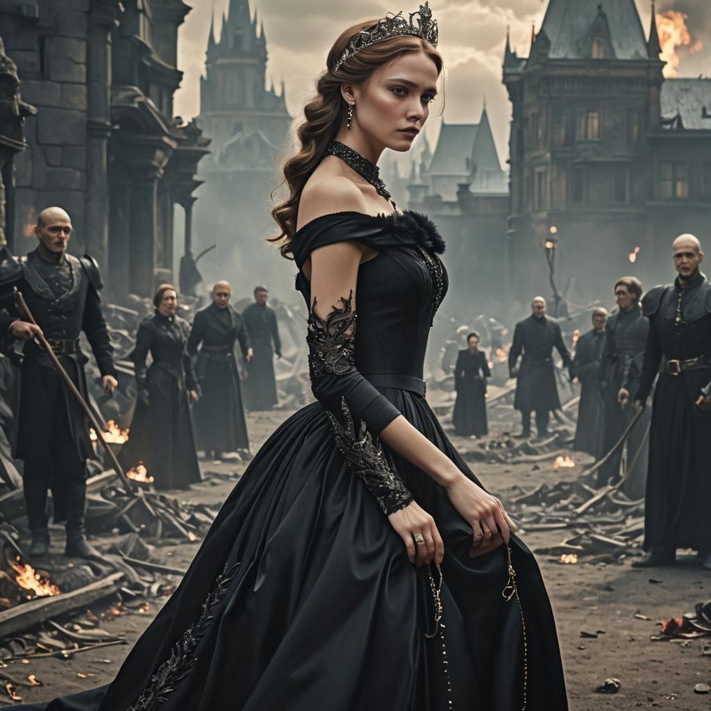 Alina Starkov Mourns in Detailed Matte Painting