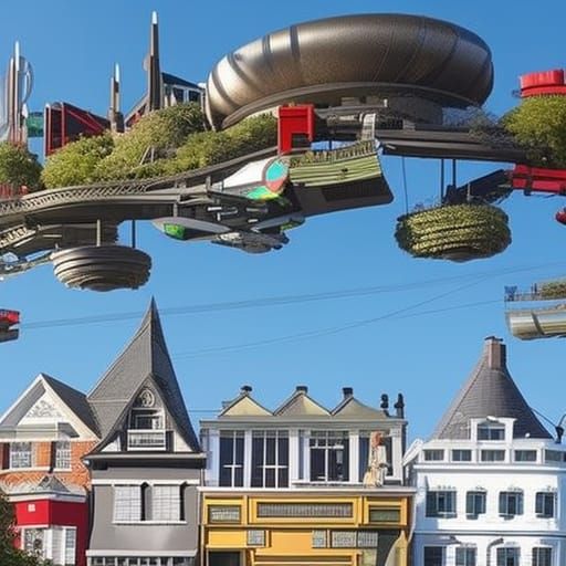 Nighttime Irish Bar on Baker Street: Detailed Matte Painting