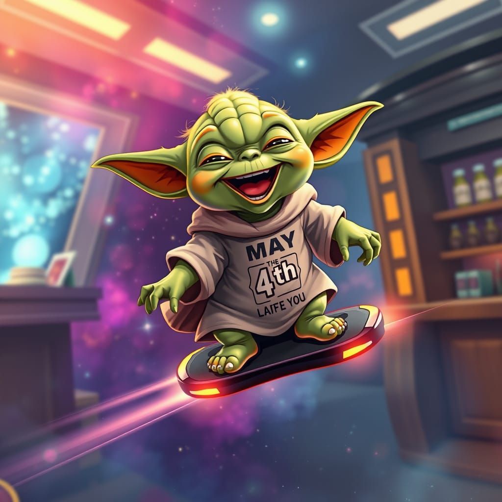 Feel the force of a mischievous Yoda