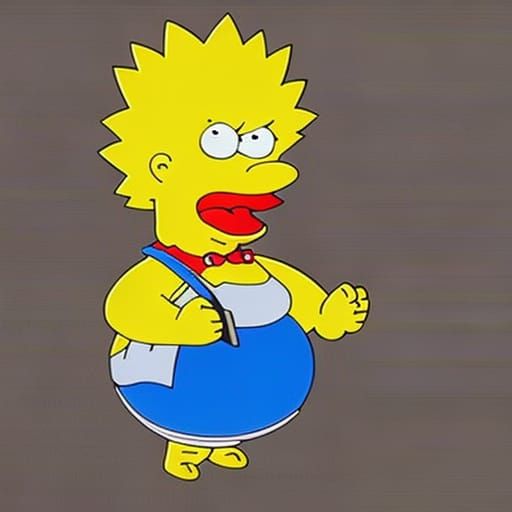 AI Image of Lisa Simpson