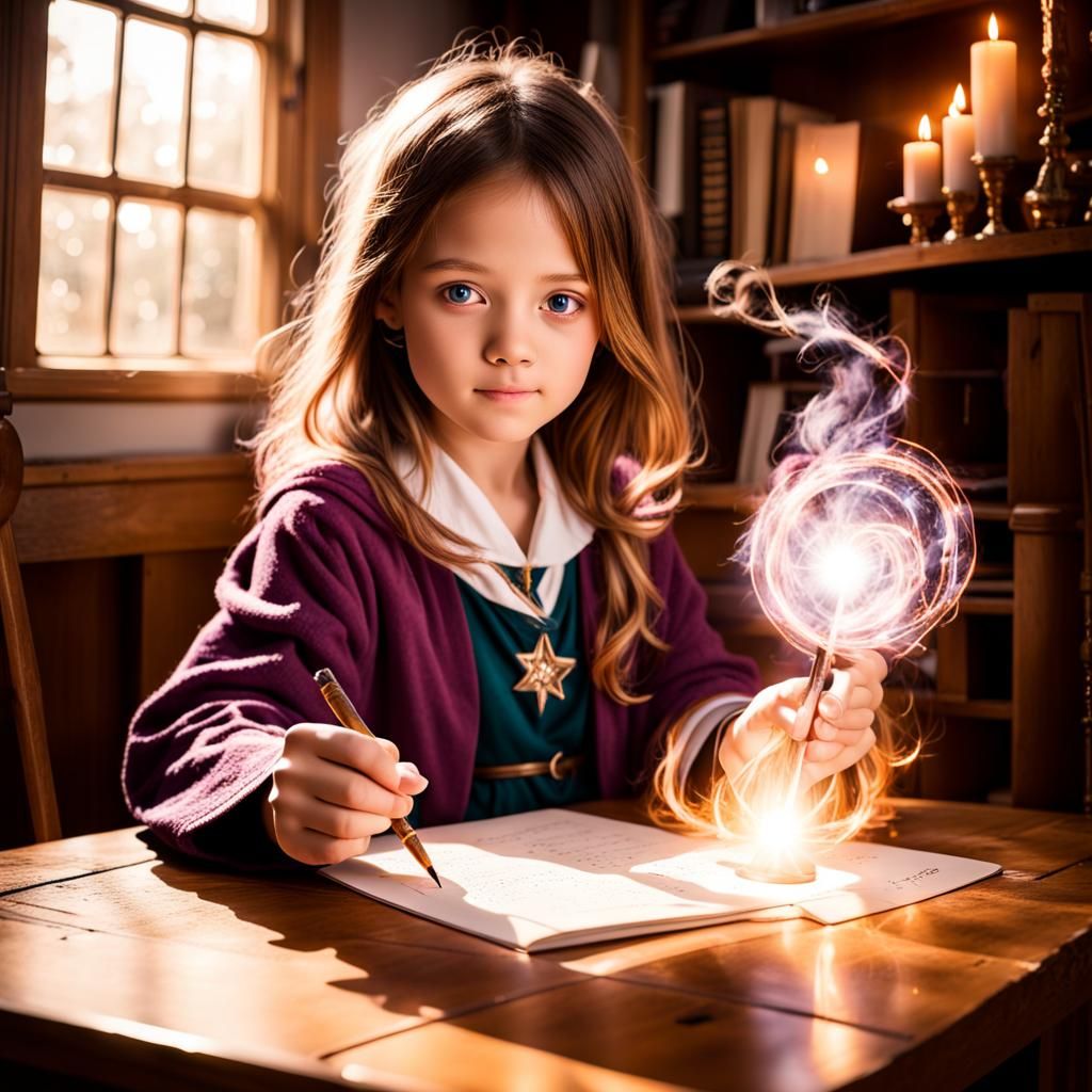 Girl Apprentice's First Magical Experience: Photography